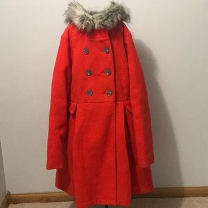 Cat & Jack red coat